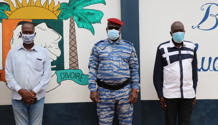 construction de la clôture de la gendarmerie d’azaguié